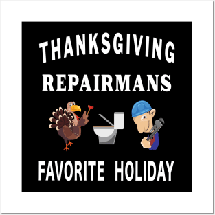 Thanksgiving Tradesman Contractor Repairman Home. Posters and Art